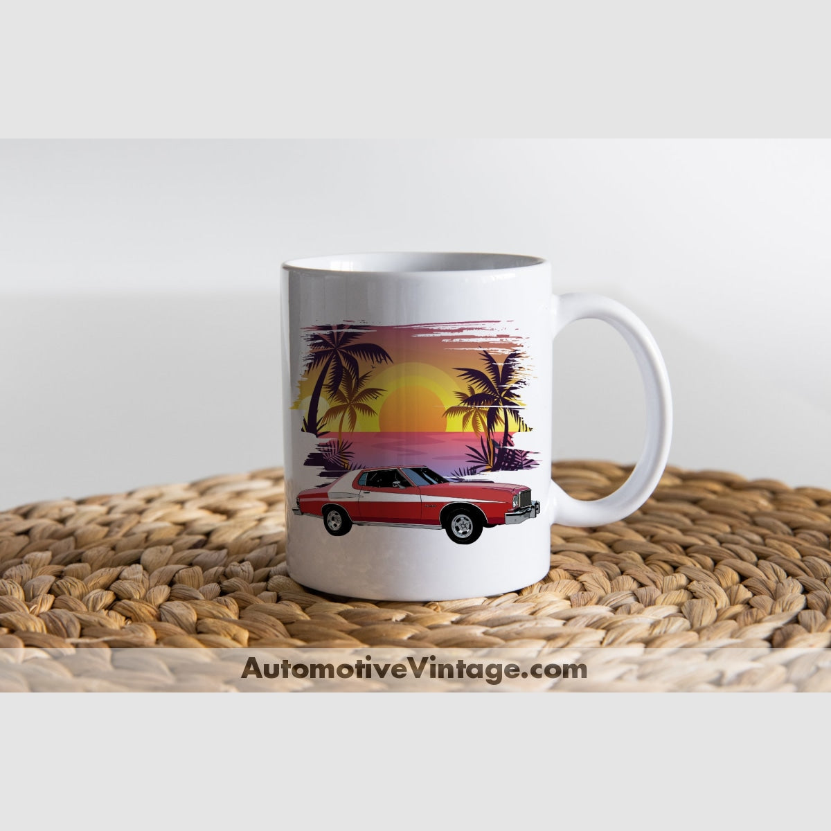 Starsky And Hutch Gran Torino Famous Car Coffee Mug White