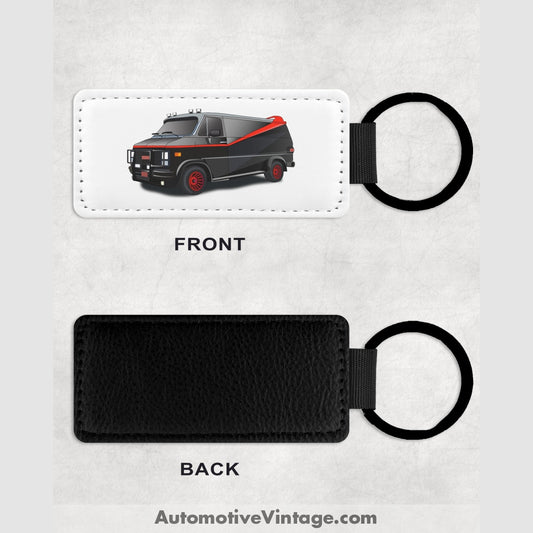 The A Team Gmc Van Famous Car Leather Key Chain Keychains