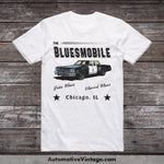 The Blues Brothers Bluesmobile Car Movie T-Shirt White / S Drive In T-Shirt