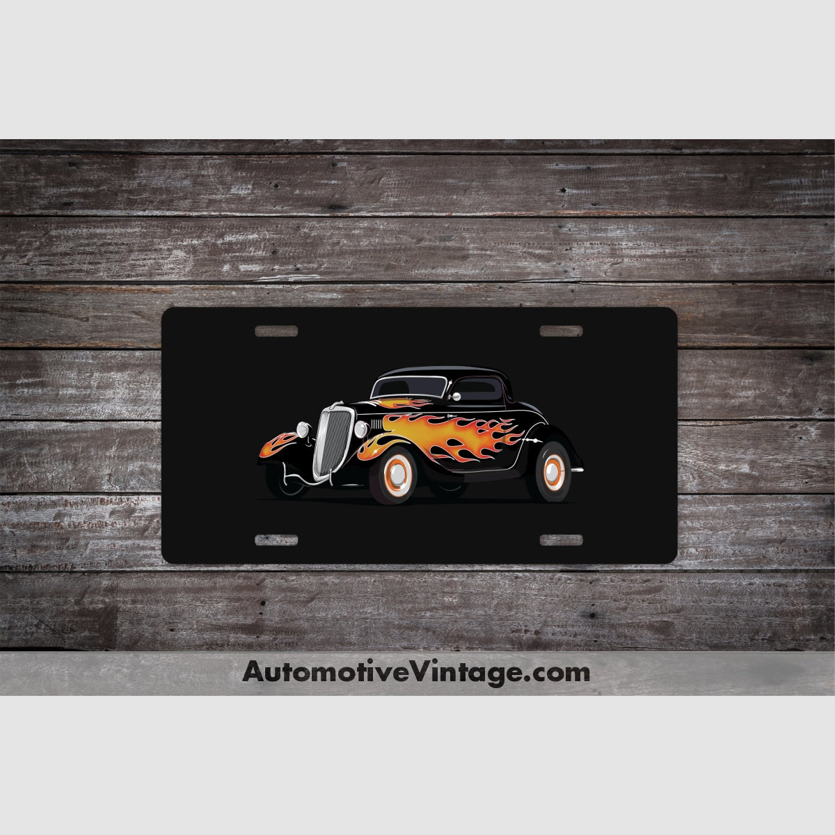 The California Kid 1934 Ford Famous Car License Plate Black