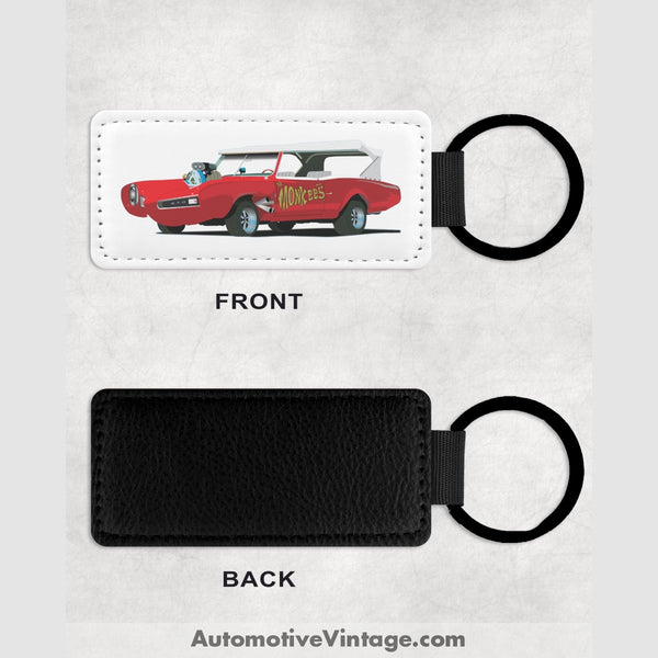 The Monkees Gto Monkeemobile Famous Car Leather Key Chain Keychains