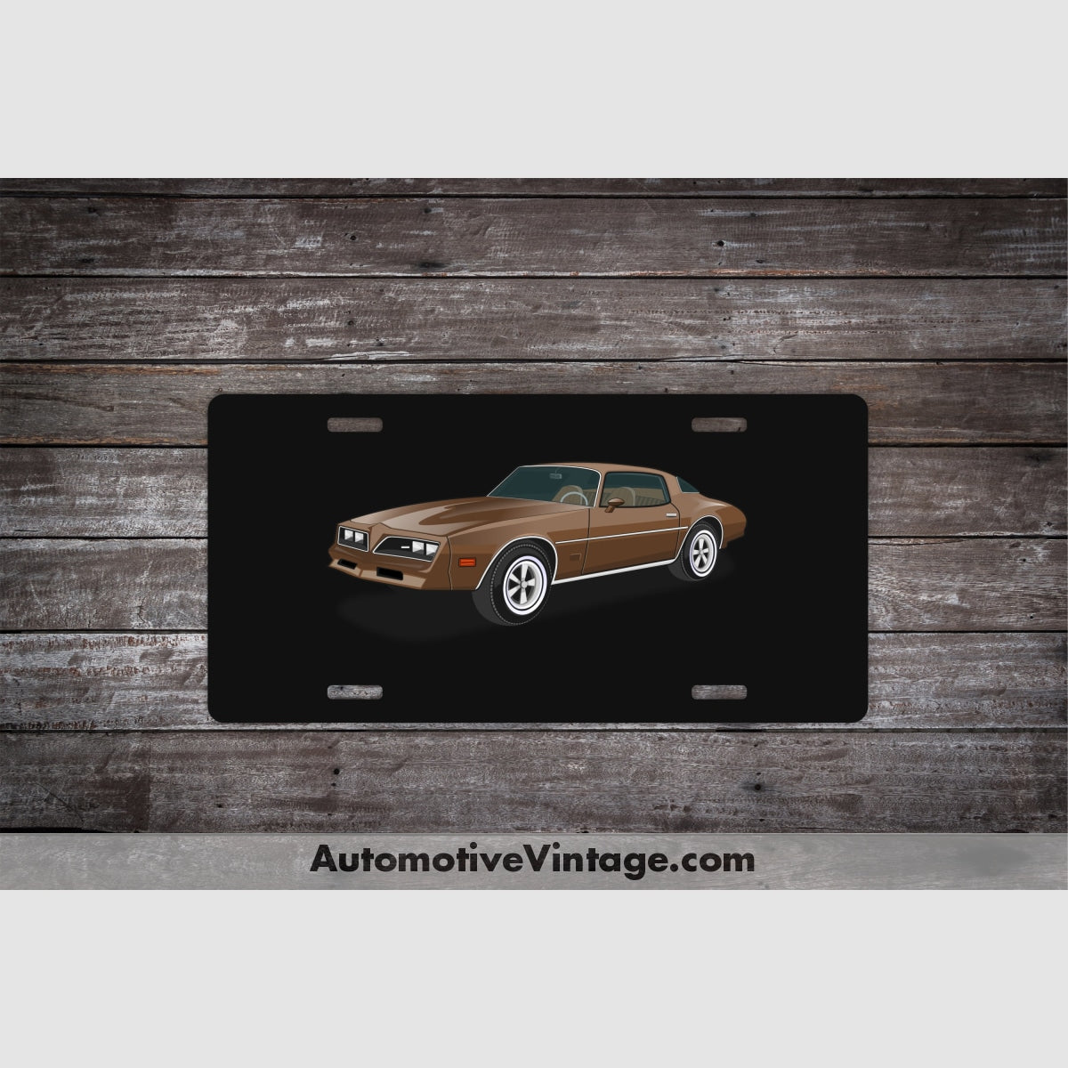 The Rockford Files Pontiac Firebird Famous Car License Plate Black