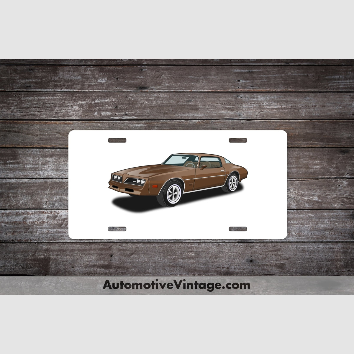 The Rockford Files Pontiac Firebird Famous Car License Plate White