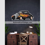 The California Kid 1934 Ford Coupe Famous Car Wall Sticker 12 Wide
