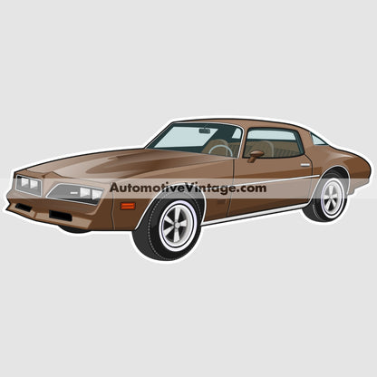 The Rockford Files Pontiac Firebird Famous Car Wall Sticker