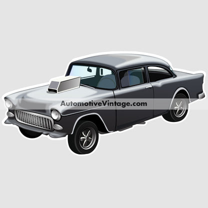 Two Lane Blacktop 1955 Chevy Famous Car Wall Sticker
