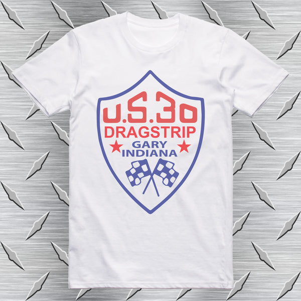 U.S. 30 Drag Strip Retro Drag Racing T-shirt