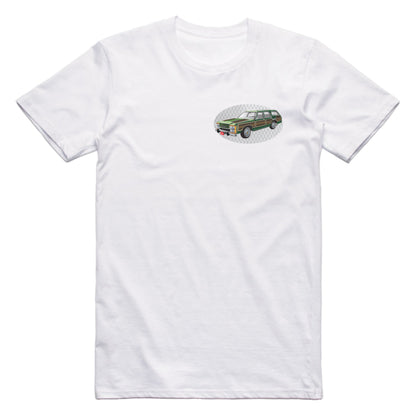 Vacation Family Truckster Famous Car Chest Logo T-shirt White / S Famous Car T-Shirt