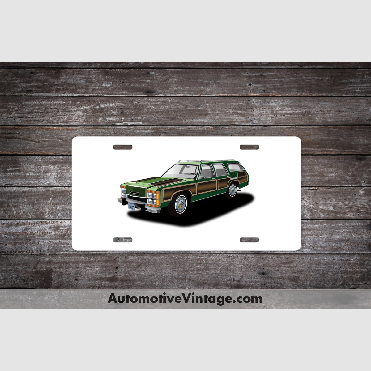 Vacation Family Truckster Famous Car License Plate White