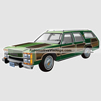 Vacation Family Truckster Ford Station Wagon Famous Car Wall Sticker