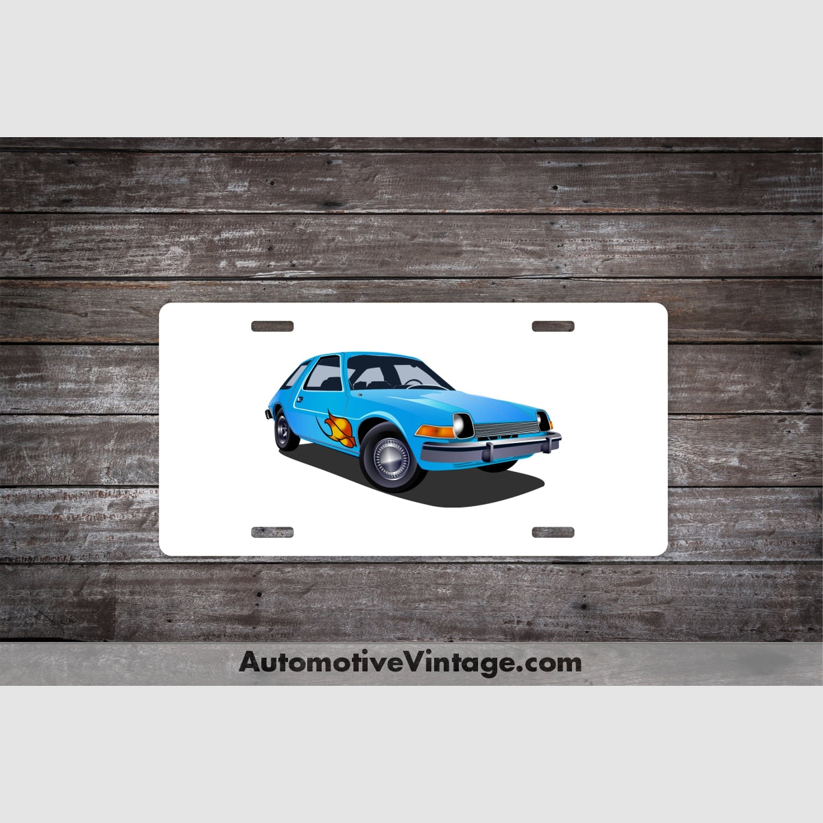 Waynes World Amc Pacer Famous Car License Plate White