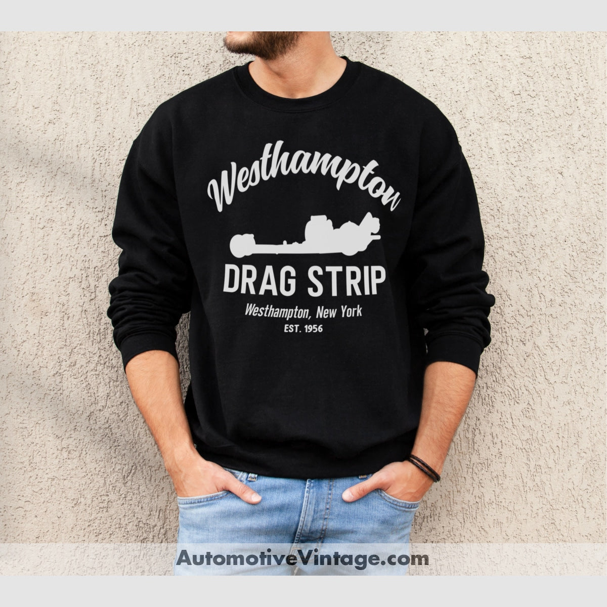 Westhampton Drag Strip New York Racing Sweatshirt Black / S