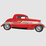 Zz Top Ford Coupe Famous Car Wall Sticker