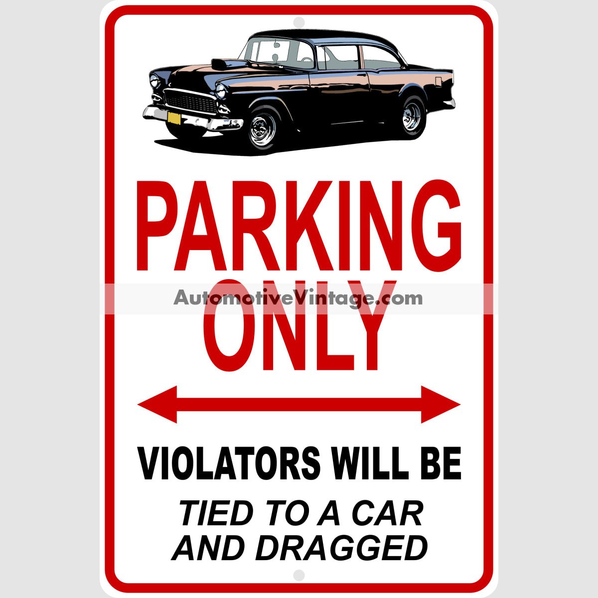 American Graffiti 55 Chevy Bob Falfa Famous Car Metal Parking Sign