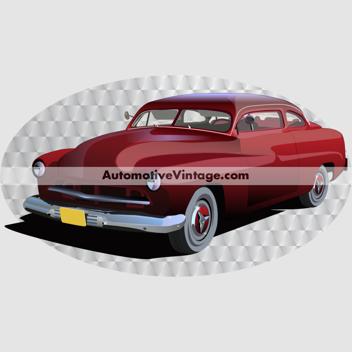 American Graffiti Pharoahs Merc Famous Car Chest Logo T-shirt Famous Car T-Shirt