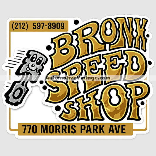 Bronx Speed Shop Auto Parts Car Sticker Sticker Auto Parts Stickers