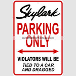 Buick Skylark Parking Metal Sign