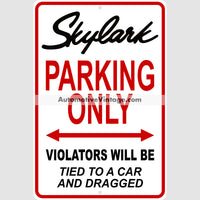 Buick Skylark Parking Metal Sign