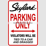 Buick Skylark Parking Metal Sign