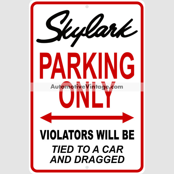 Buick Skylark Parking Metal Sign