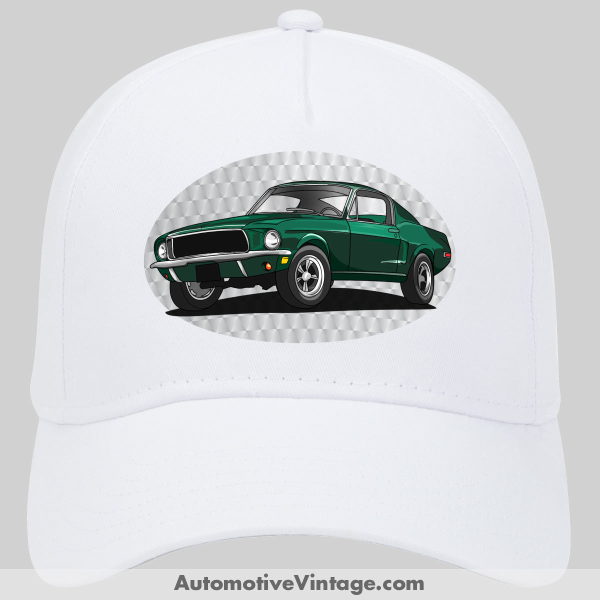 Bullitt Ford Mustang Famous Car Hat White