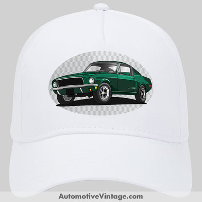 Bullitt Ford Mustang Famous Car Hat White