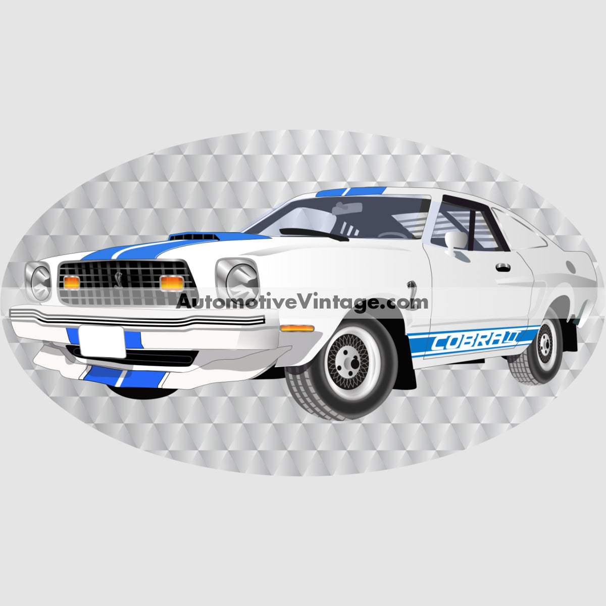 Charlies Angels Ford Cobra 2 Famous Car Chest Logo T-shirt Famous Car T-Shirt