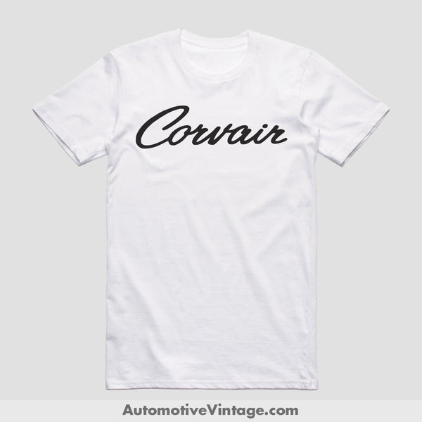 Chevrolet Corvair Classic Car T-Shirt White / S Model T-Shirt