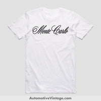 Chevrolet Monte Carlo Classic Car T-Shirt White / S Model T-Shirt