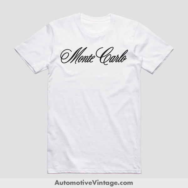 Chevrolet Monte Carlo Classic Car T-Shirt White / S Model T-Shirt