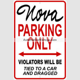 Chevrolet Nova 1965 Parking Metal Sign