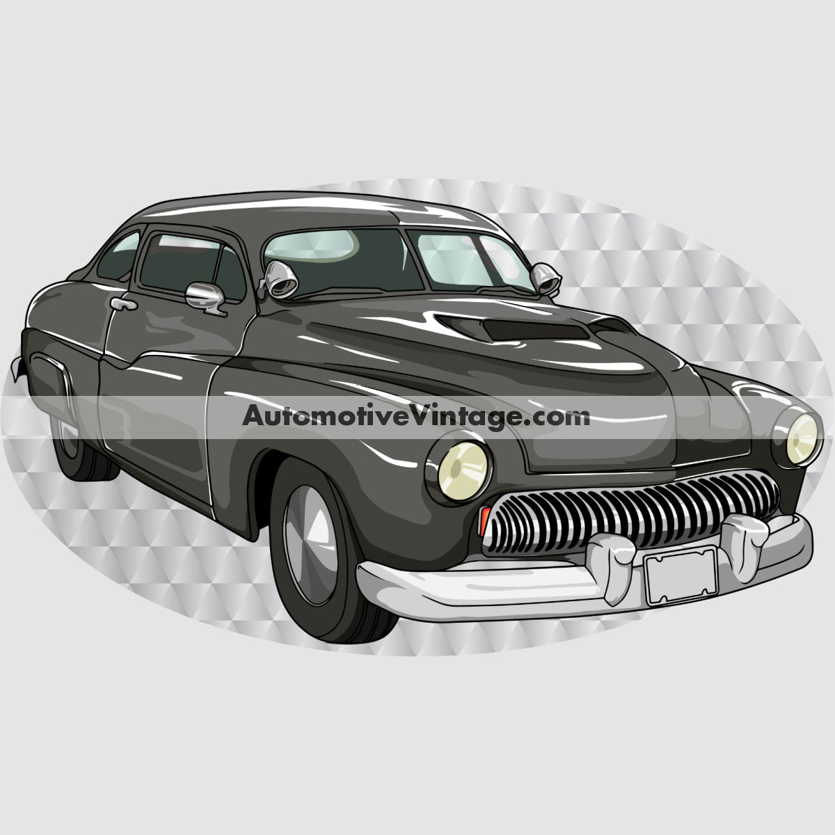 Cobra Chopped Mercury Famous Car Chest Logo T-shirt Famous Car T-Shirt