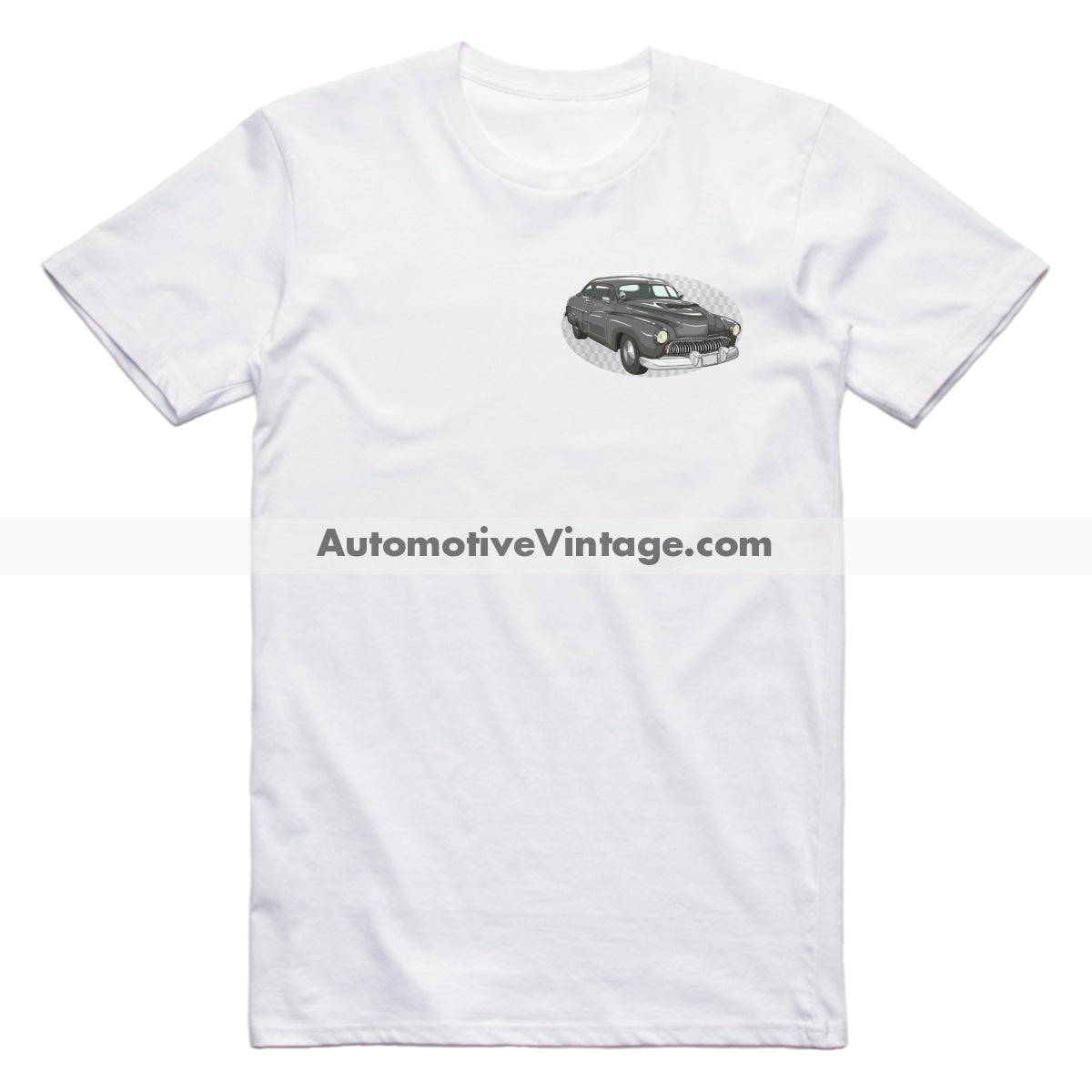 Cobra Chopped Mercury Famous Car Chest Logo T-shirt White / S Famous Car T-Shirt