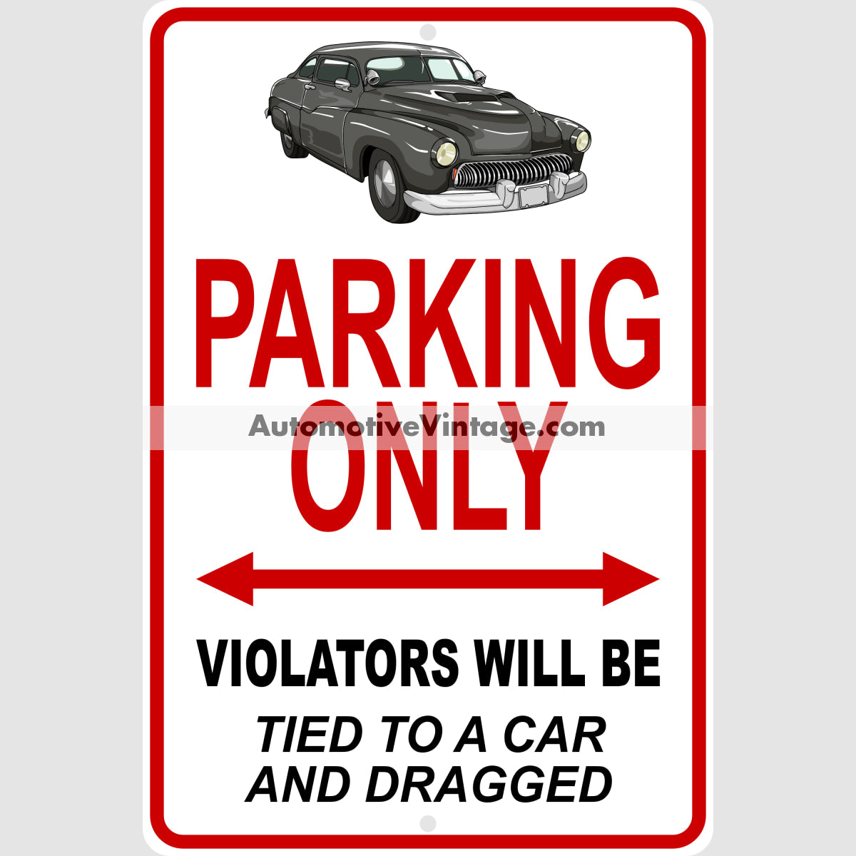 Cobra Mercury Famous Car Metal Parking Sign