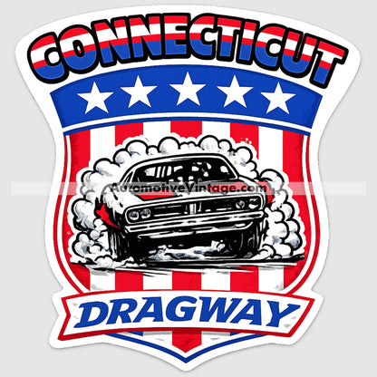Connecticut Dragway Drag Racing Sticker Sticker Drag Racing Stickers