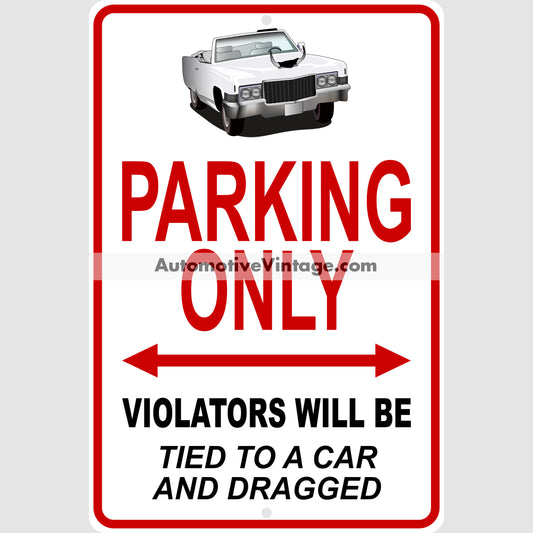 Dukes Of Hazzard Boss Hogg Cadillac Famous Car Metal Parking Sign