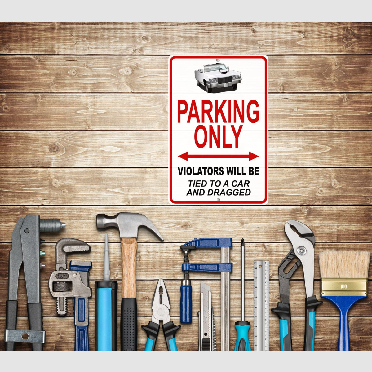 Dukes Of Hazzard Boss Hogg Cadillac Famous Car Metal Parking Sign