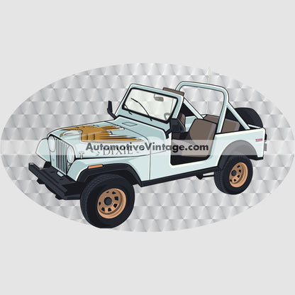 Dukes of Hazzard Daisy Duke Jeep Famous Car Chest Logo T-shirt Famous Car T-Shirt