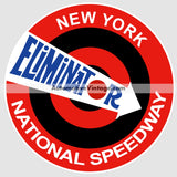 National Speedway Eliminator New York Drag Strip Car Sticker Stickers