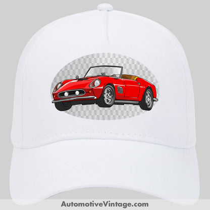 Ferris Bueller Ferrari Famous Car Hat White