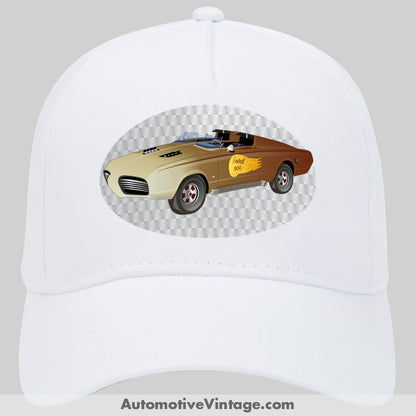 Fireball 500 Plymouth Barracuda Famous Car Hat White