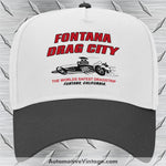 Fontana Drag City Ca Racing Hat Black/White