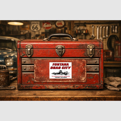 Fontana Drag City Racing Sticker Sticker Drag Racing Stickers