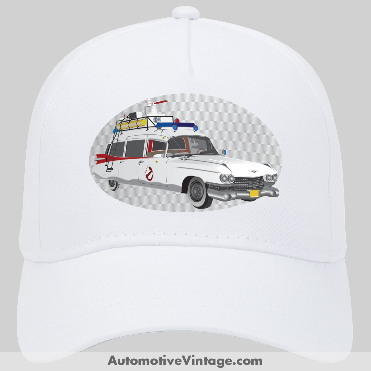 Ghostbusters Cadillac Famous Car Hat White