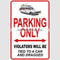 Ghostbusters Ecto-1 Cadillac Famous Car Metal Parking Sign