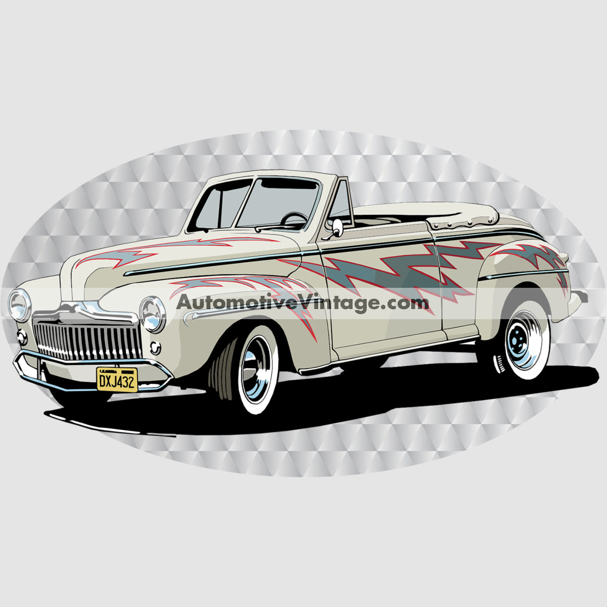 Grease Lightning Ford Deluxe Famous Car Chest Logo T-shirt Famous Car T-Shirt