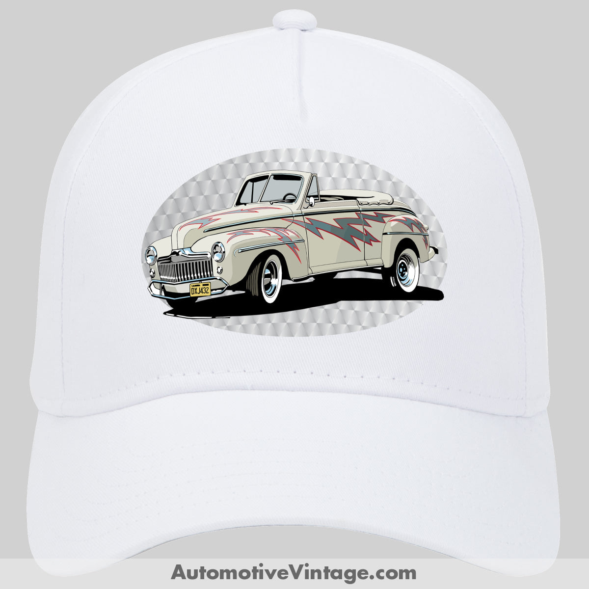 Grease Lightning Ford Deluxe Famous Car Hat White