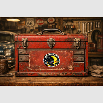 Half Moon Bay Drag Strip Racing Sticker Sticker Drag Racing Stickers