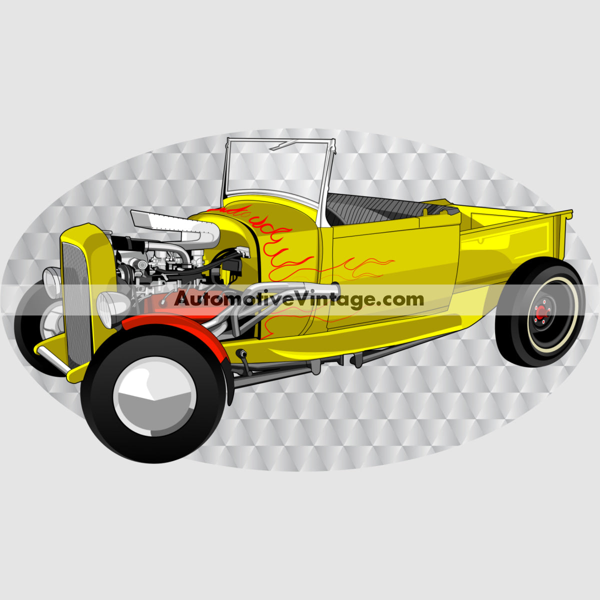 Happy Days Ford Pickup Famous Car Chest Logo T-shirt Famous Car T-Shirt