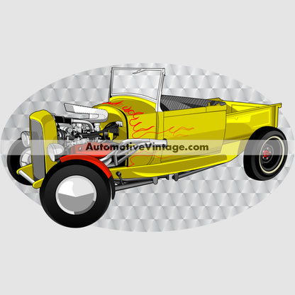 Happy Days Ford Pickup Famous Car Chest Logo T-shirt Famous Car T-Shirt